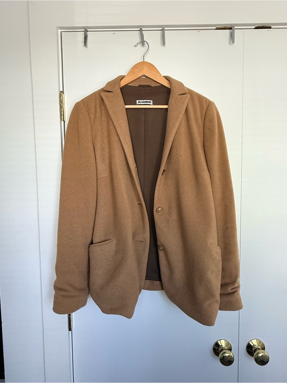 Jil Sander Tan Camel Hair Jacket